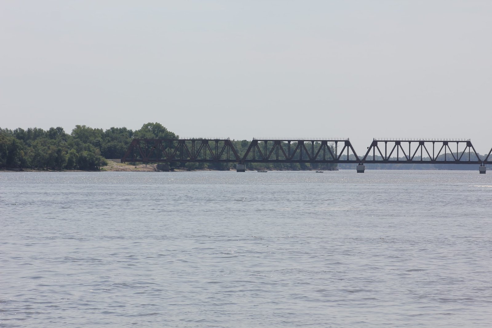 East approach of present bridge